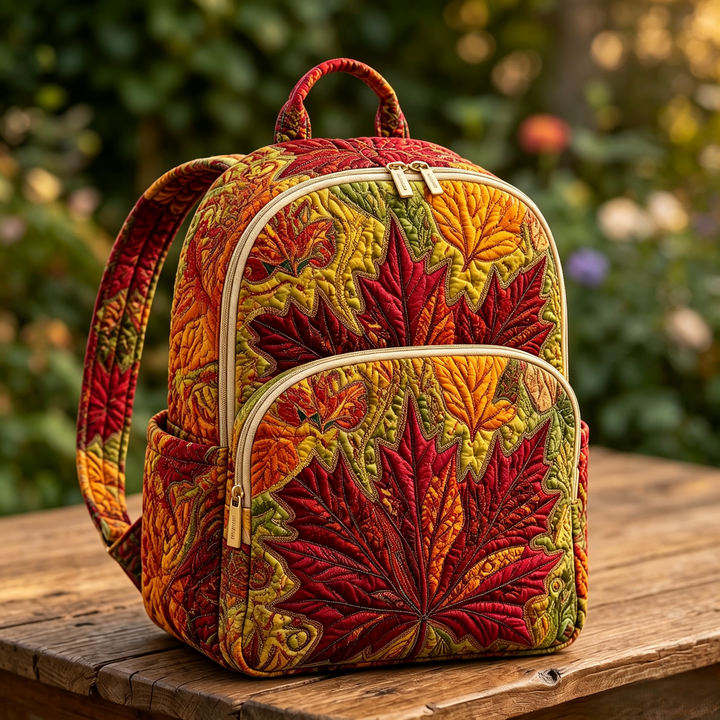 Feuille d’érable – Sac à dos matelassé