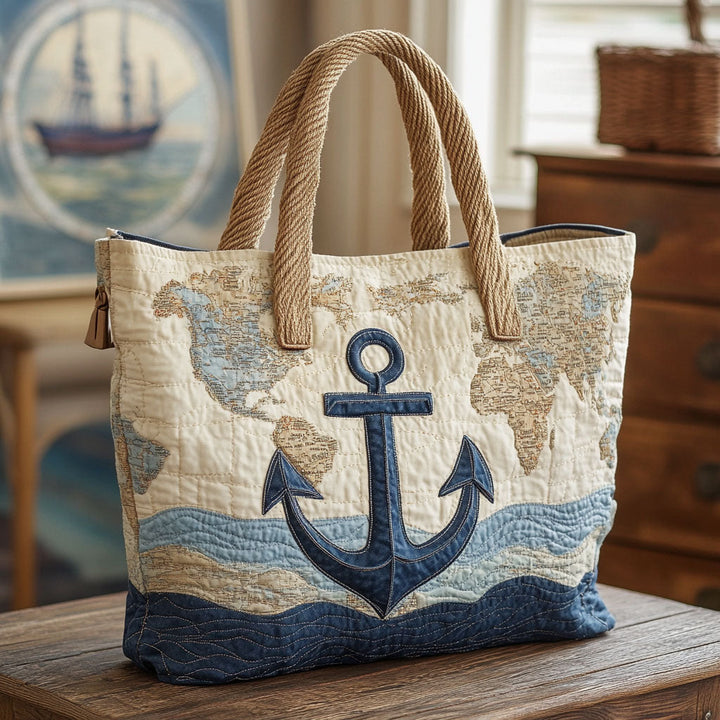 Ancre marine – Sac fourre-tout matelassé