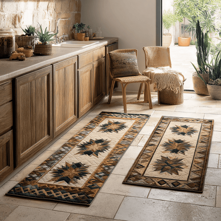 Étoiles du Sud-Ouest ambrées – Tapis de cuisine