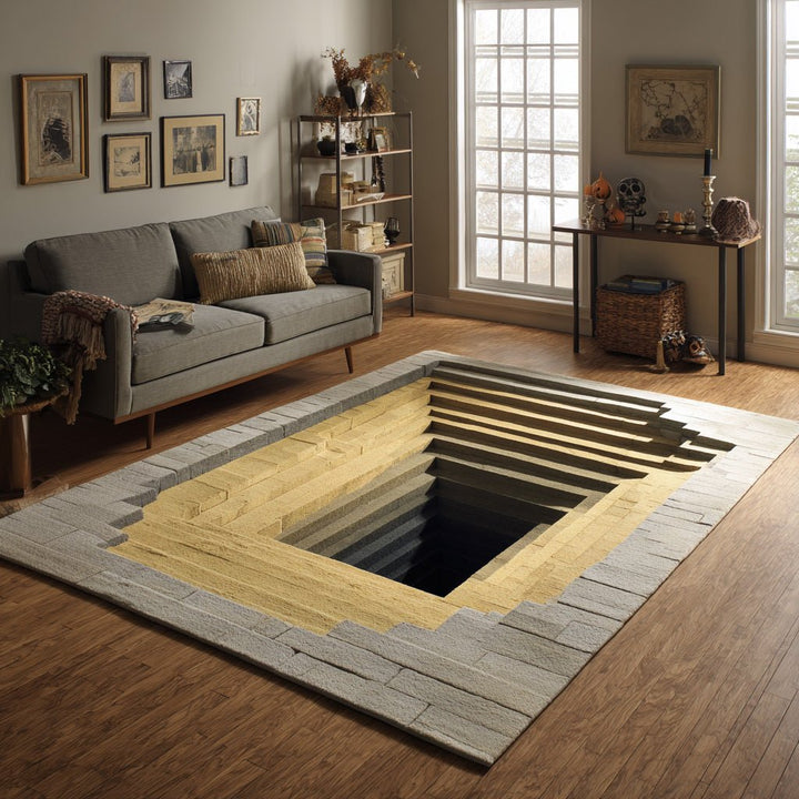 Escalier secret en trompe-l’œil – Tapis