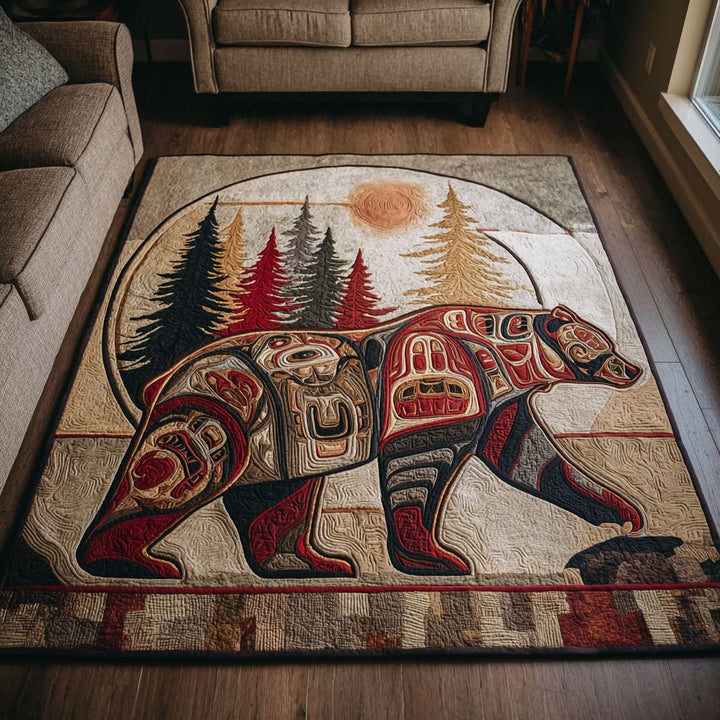 Ours aux motifs de la côte Ouest – Tapis
