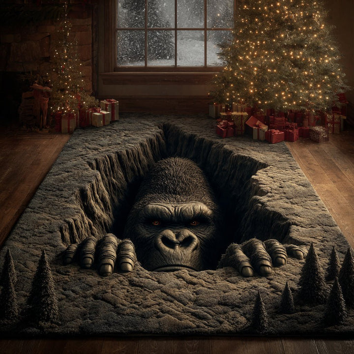 Sasquatch émergeant du sol – Tapis