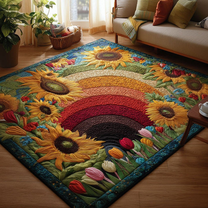 Arc-en-ciel et tournesols – Tapis