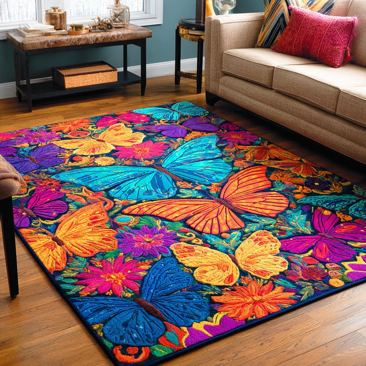 Papillons multicolores – Tapis