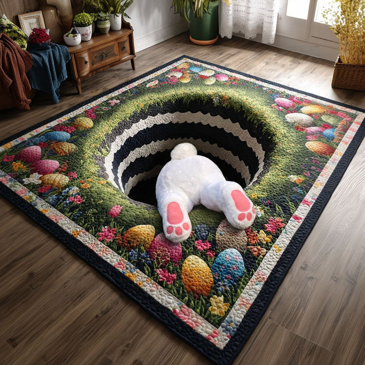 Lapin plongeant dans le terrier – Tapis