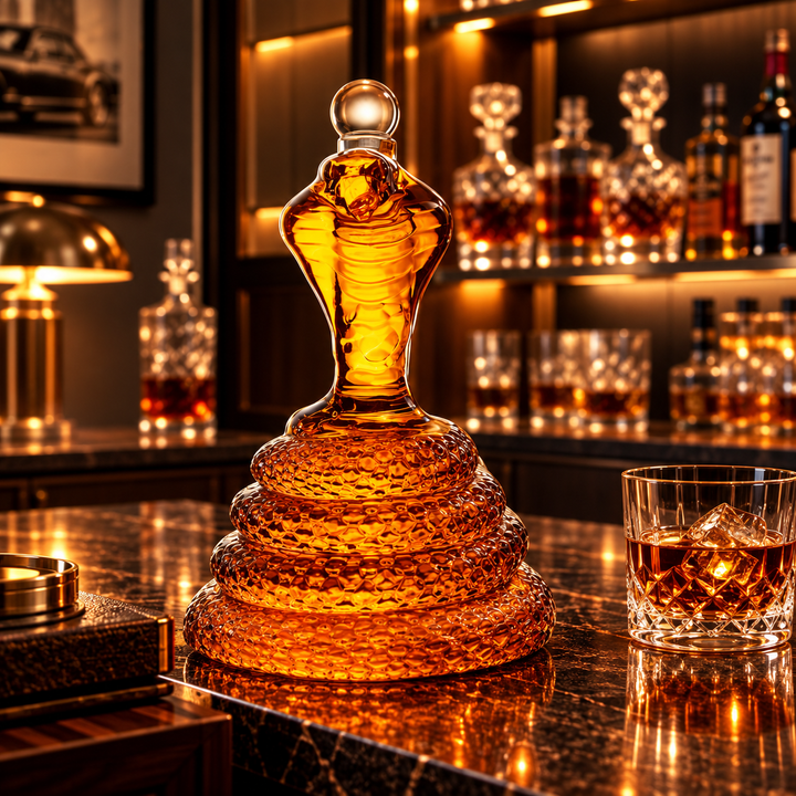 Cobra menaçant – Carafe à whisky