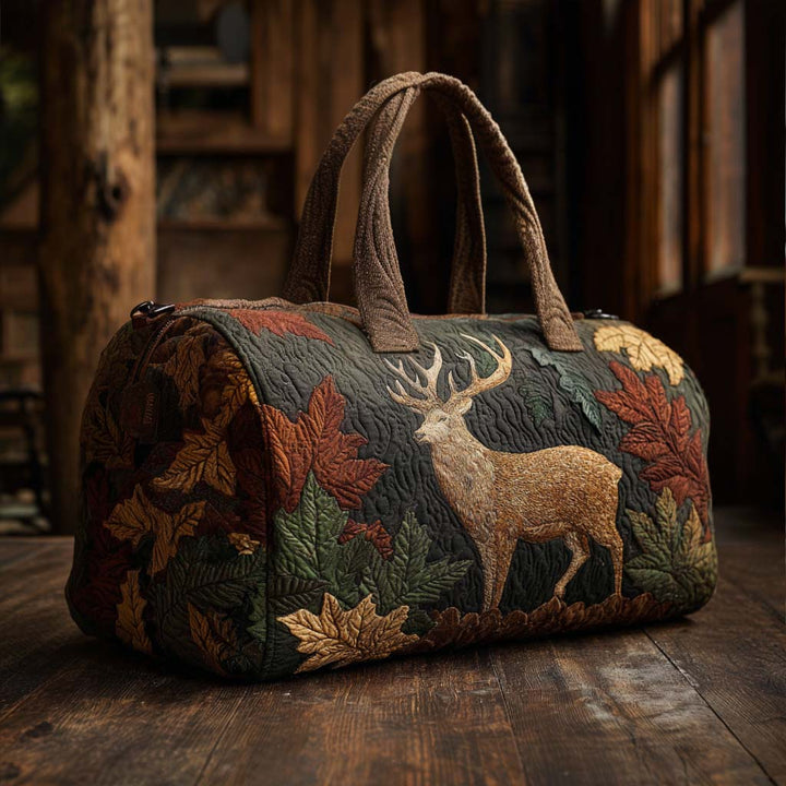Cerf aux bois dorés – Sac de voyage matelassé