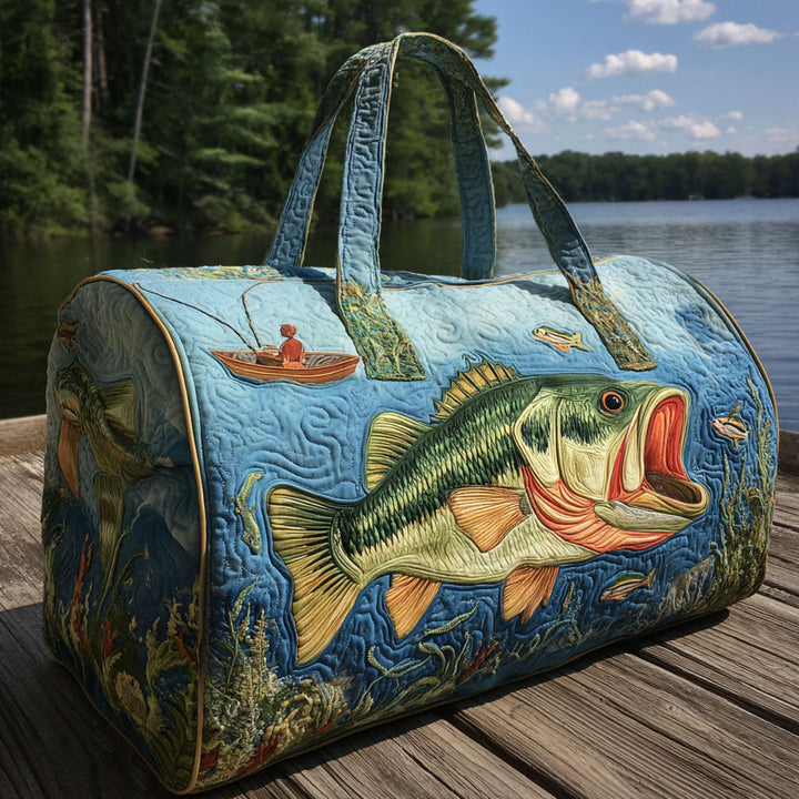 Achigan et pêcheur – Sac de voyage matelassé