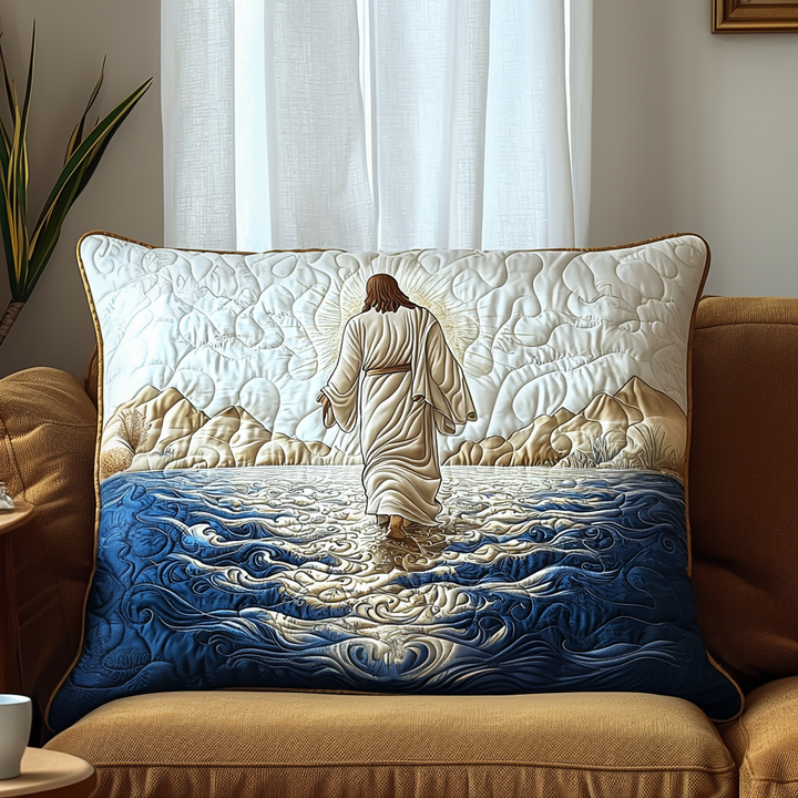 Jésus marchant sur les eaux – Taie d’oreiller matelassée