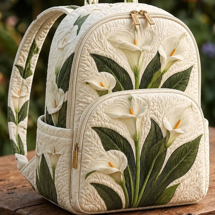 Callas blanches – Sac à dos matelassé