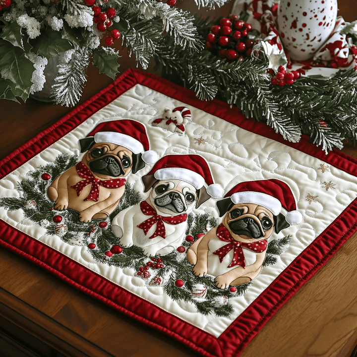 Carlins de Noël – Napperons matelassés