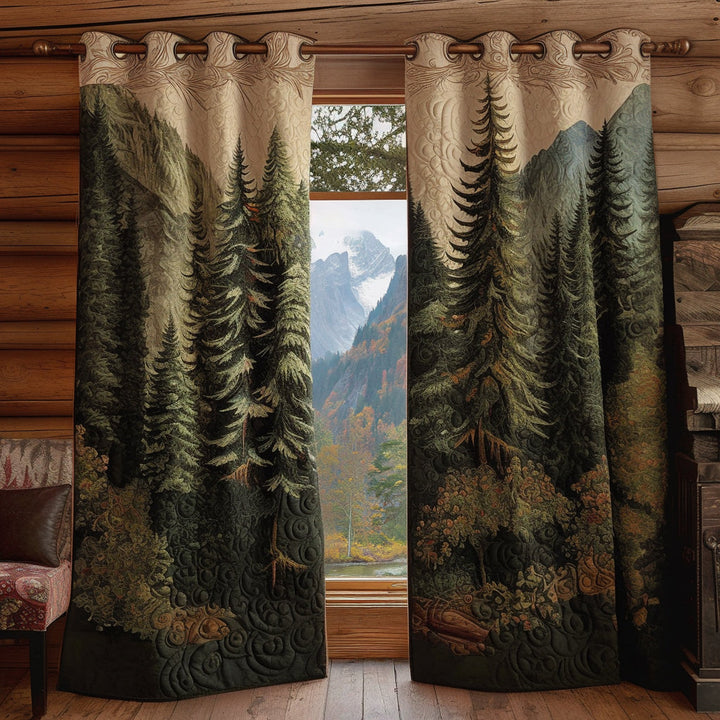 Pins murmurants en montagne – Rideaux matelassés