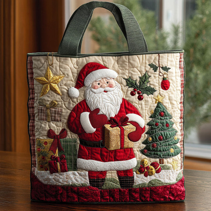 Père Noël et sapin – Sac fourre-tout matelassé