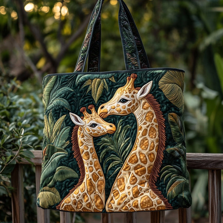 Girafes de la forêt – Sac fourre-tout matelassé