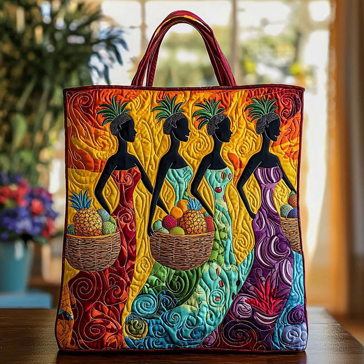 Silhouettes de femmes africaines – Sac fourre-tout matelassé