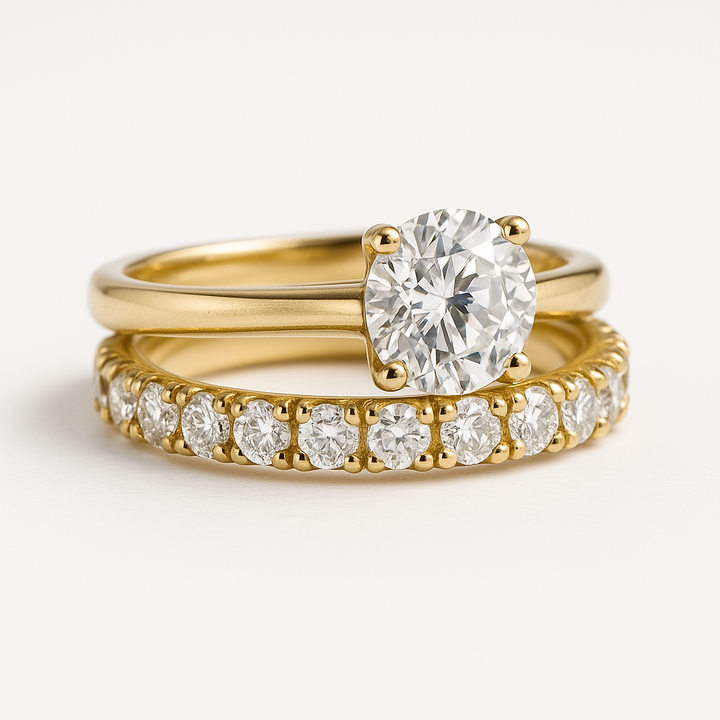 Ensemble de bagues en or Sun Queen