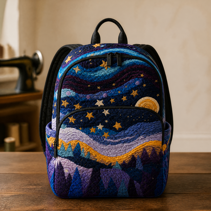 Nuit étoilée – Sac à dos matelassé