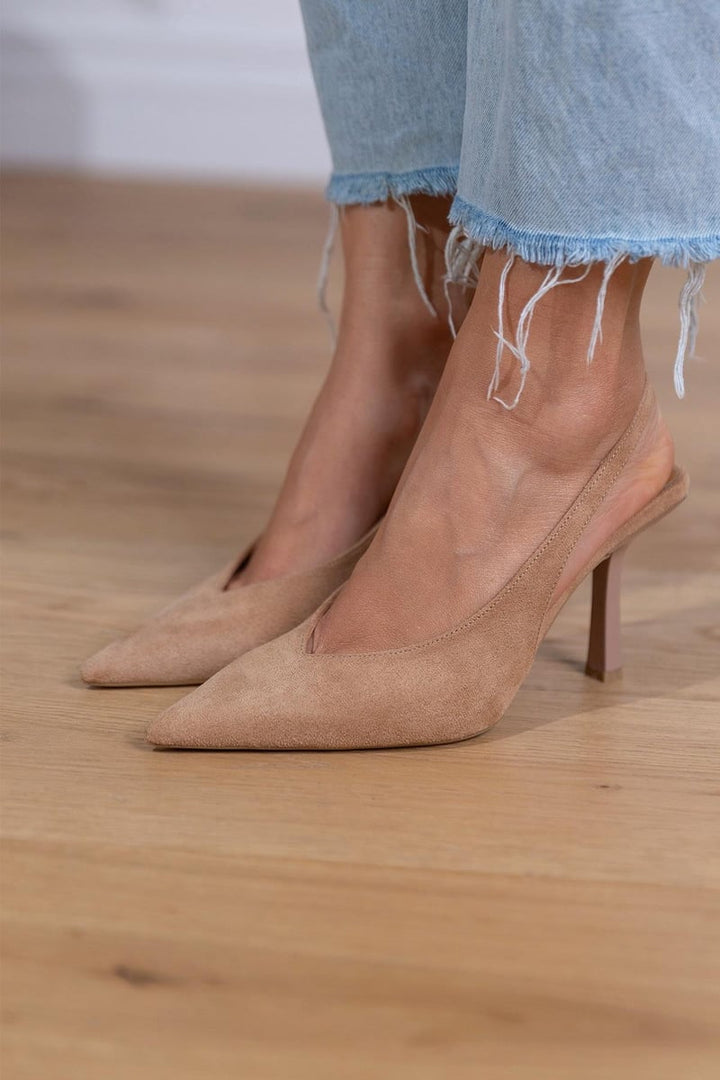 Marlena | Talons Bas Nudes