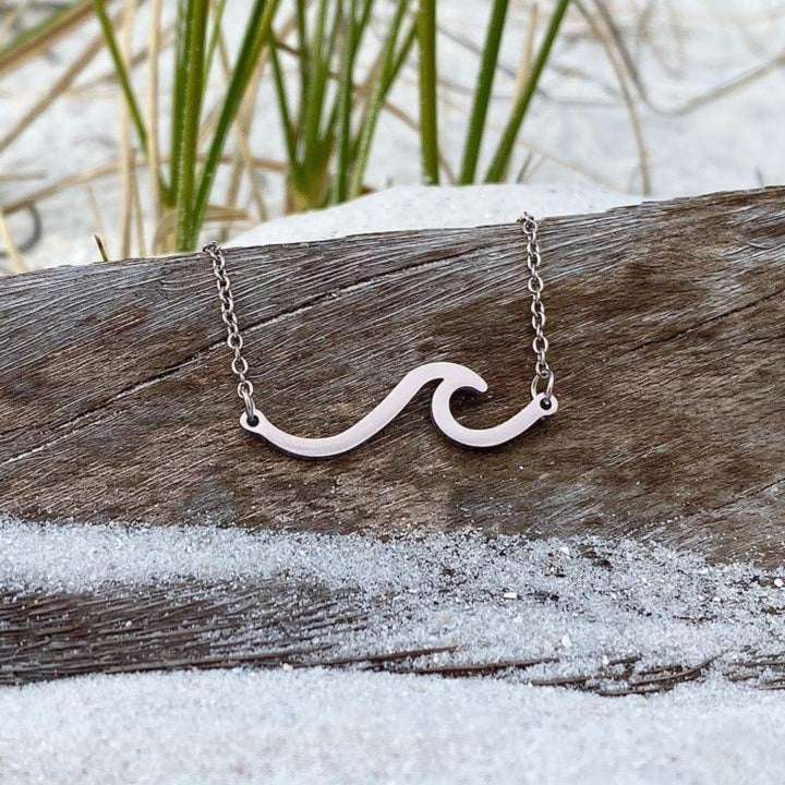 Collier Argent Vague de Mer