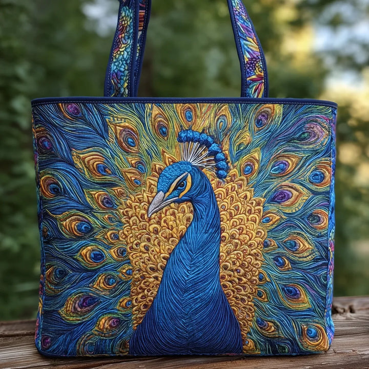 Paon royal – Sac fourre-tout matelassé