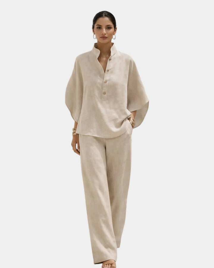 Brune |  Ensemble en coton en deux pièces