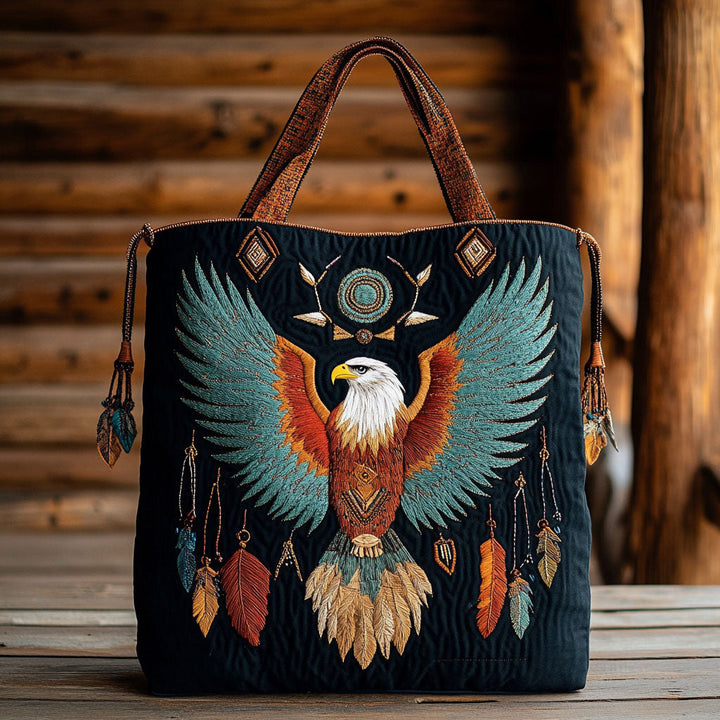 Pygargue tribal – Sac fourre-tout matelassé
