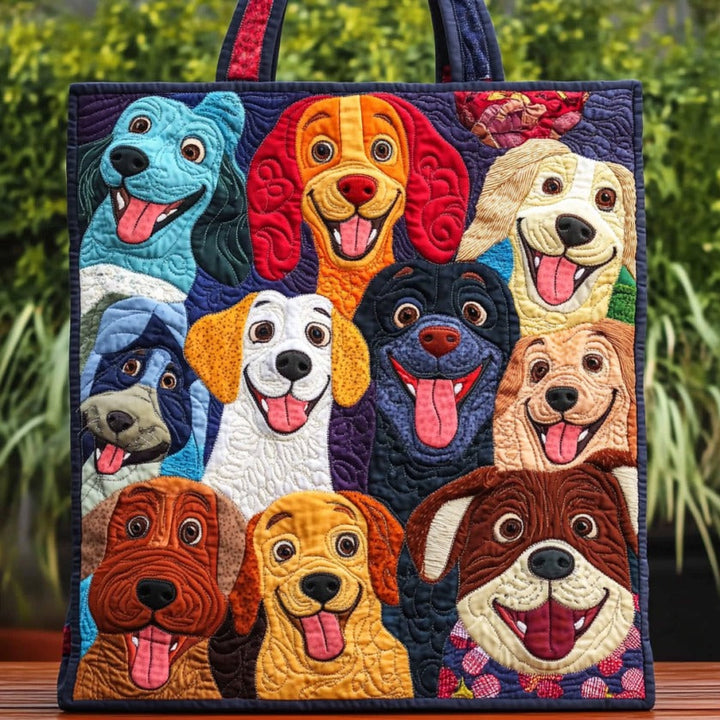 Chiens joyeux – Sac fourre-tout matelassé