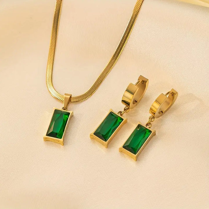 Ensemble de bijoux Sublime Émeraude
