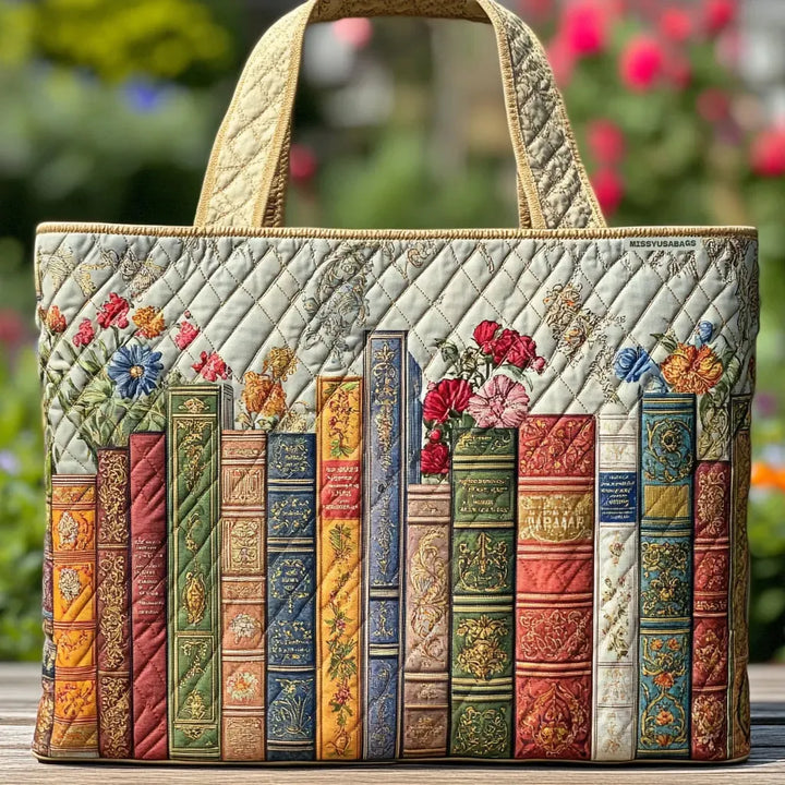 Bibliothèque pastel – Sac fourre-tout matelassé