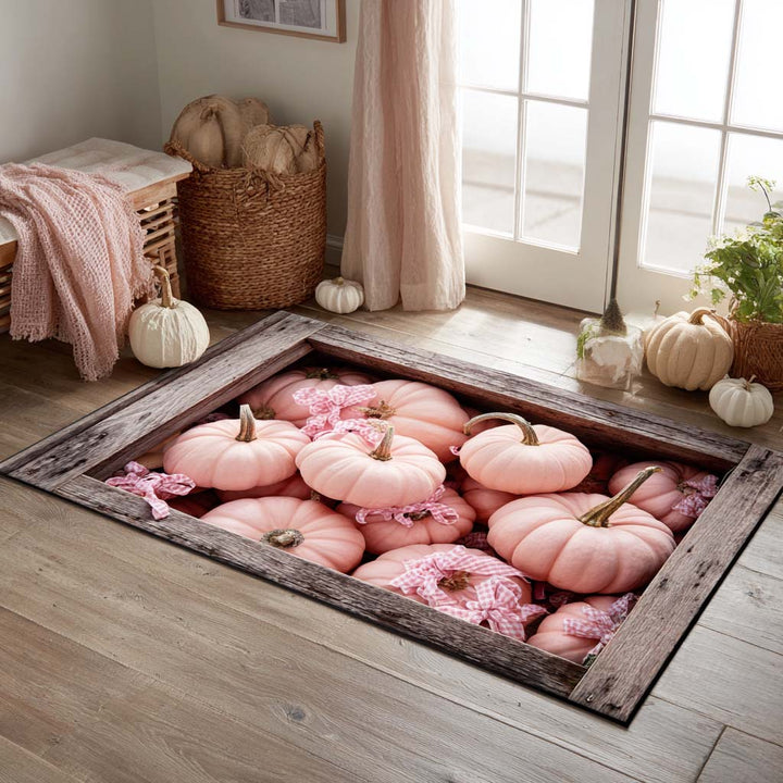 Citrouilles roses sous le plancher – Tapis