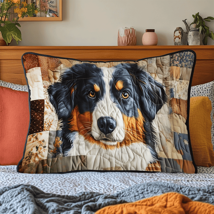 Bouvier bernois en patchwork – Taie d’oreiller matelassée