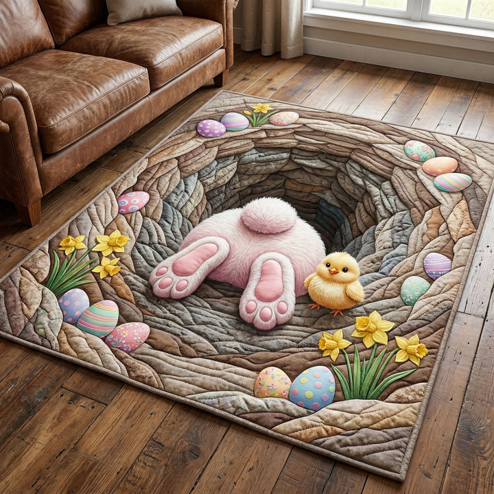 Lapin dans le trou de pierre – Tapis