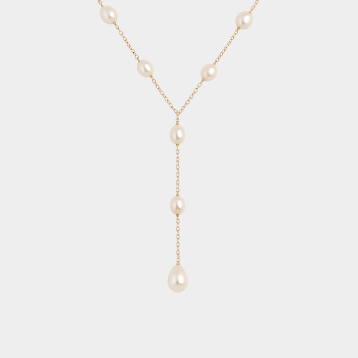 Annika - Collier vintage avec perles pendantes