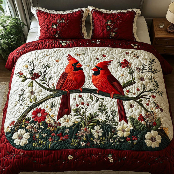 Ensemble de literie matelassé 3 pièces Cardinal