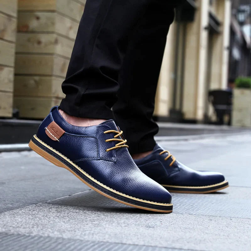 Harrison | Chaussures Oxford en cuir Véritable – Emma-Quebec