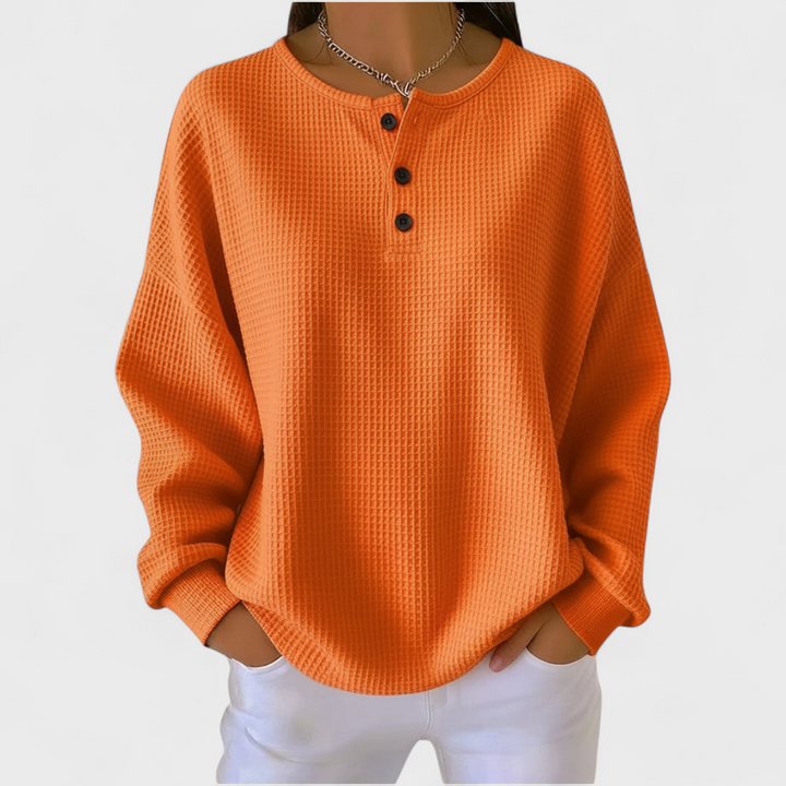 Iris | Pull en doux tissu gaufré