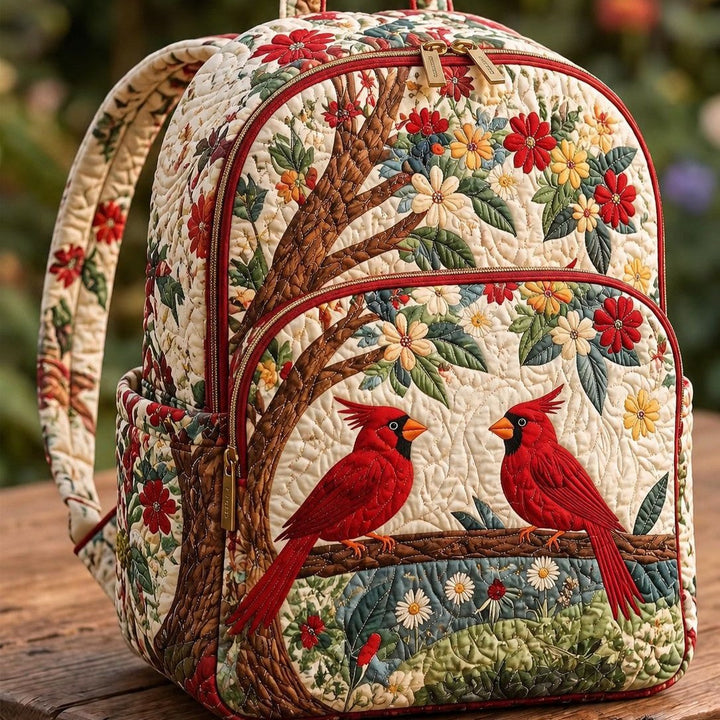 Couple de cardinaux – Sac à dos matelassé