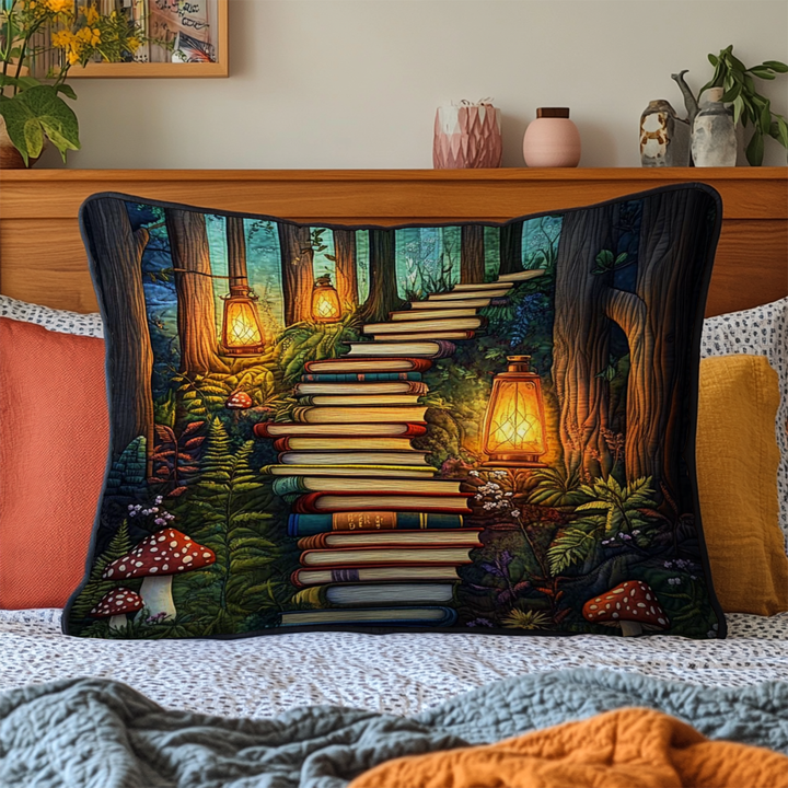 Sentier des histoires – Taie d’oreiller matelassée