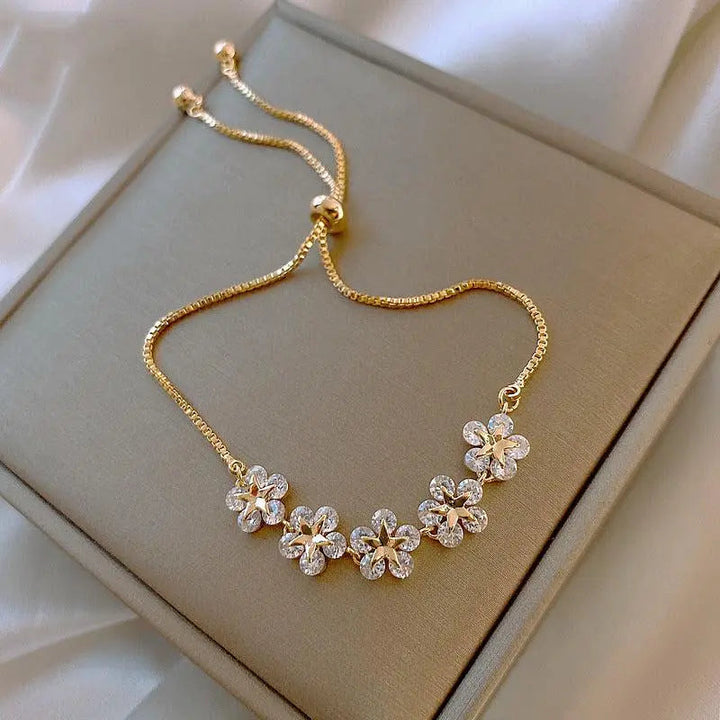 Bracelet Marguerite en Cristal d&