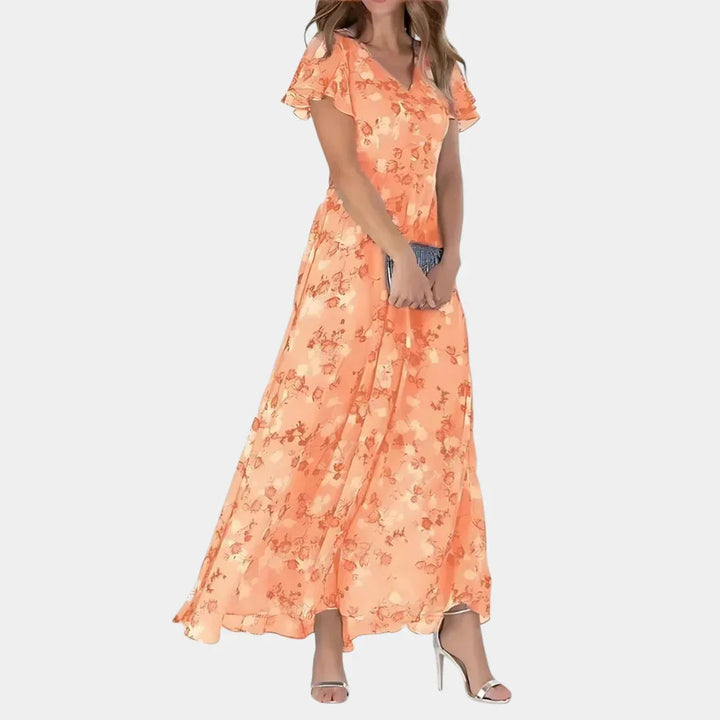 Camélia | Robe Glamoureuse Flatteuse pour le Ventre