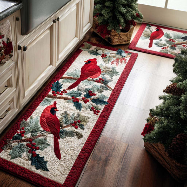 Cardinaux d’hiver – Tapis de cuisine