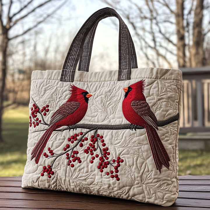 Cardinaux rouges – Sac fourre-tout matelassé