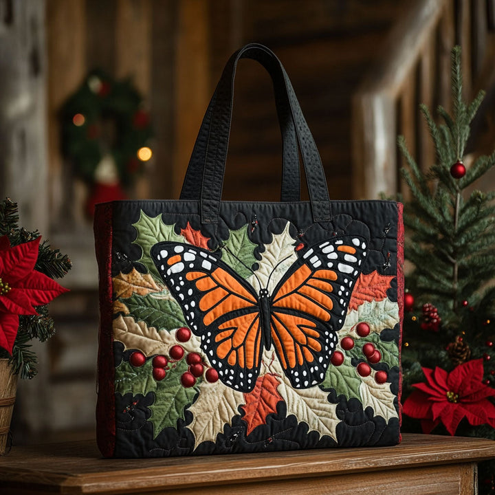 Papillon monarque – Sac fourre-tout matelassé