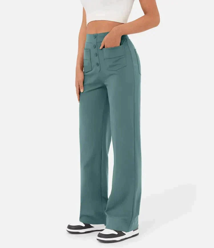 Blythe | Pantalon élastique taille haute | 1+1 GRATUIT