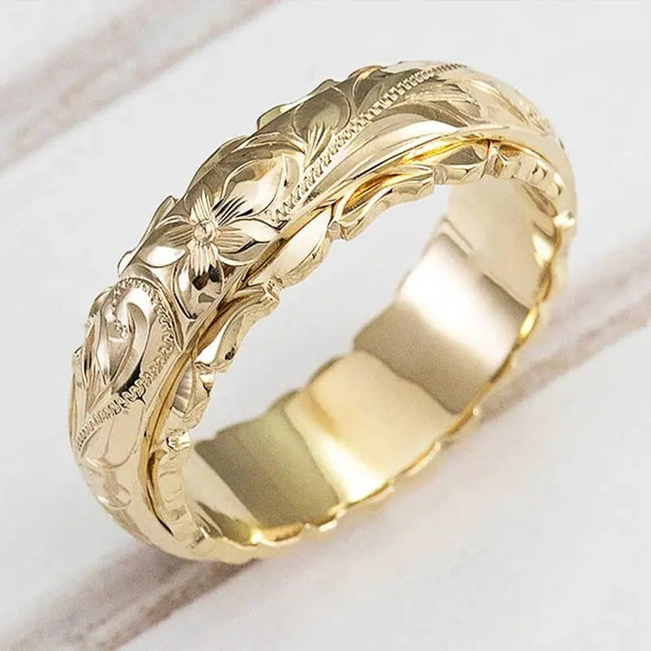 Mila - Bague en or avec fleur inspirée de l&