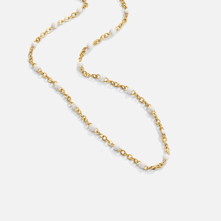 Milena – Collier court avec surface lisse
